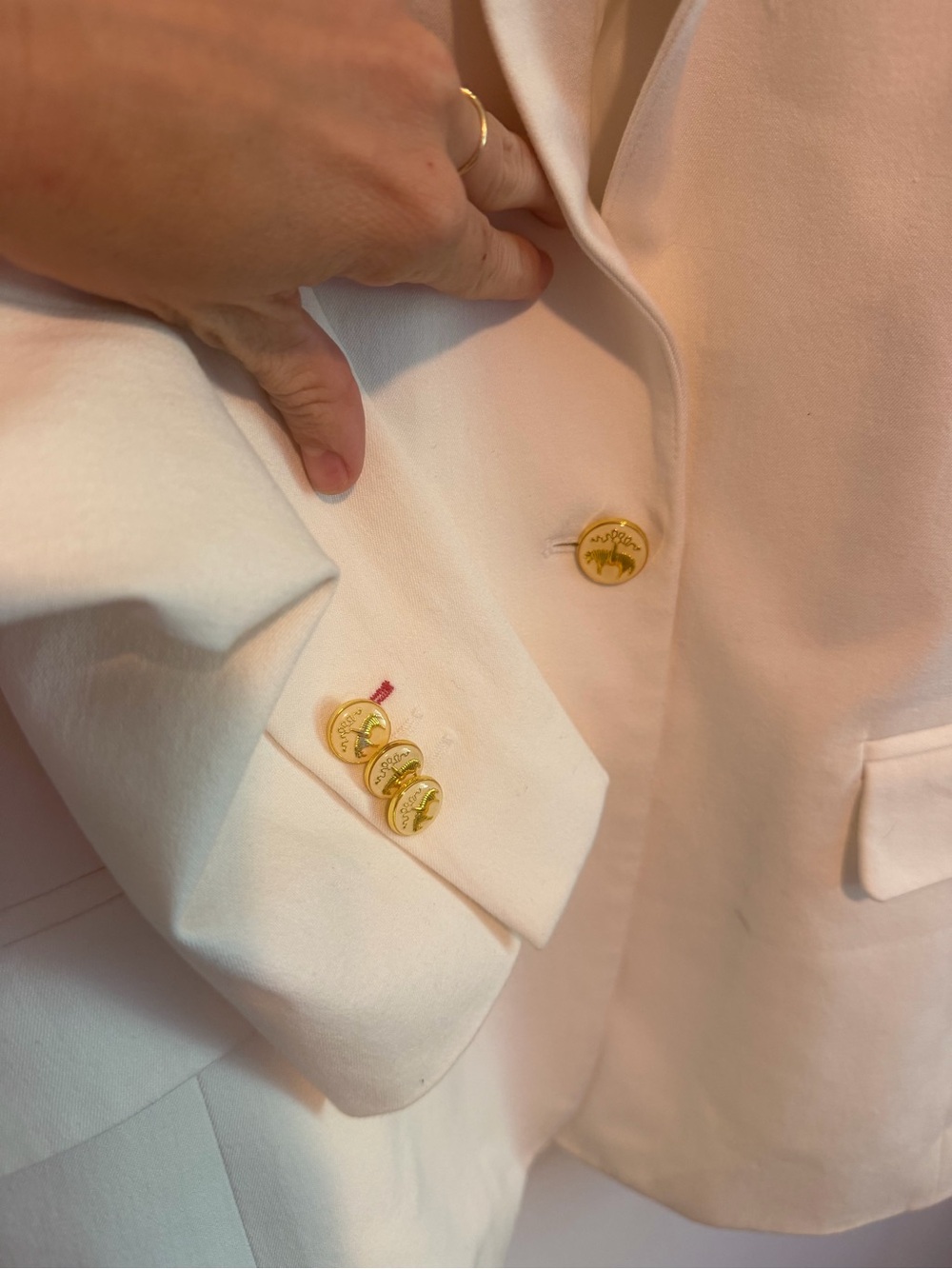 Brooks Brothers Red Fleece Ivory White Blazer Size 2